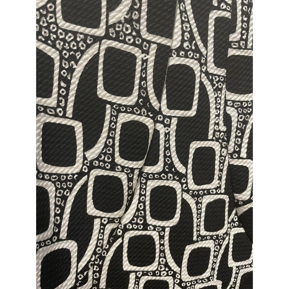 NWT Clara Sun Woo Black White Giraffe Print Mini Stretch Dress Small Sleeveless - Picture 9 of 11